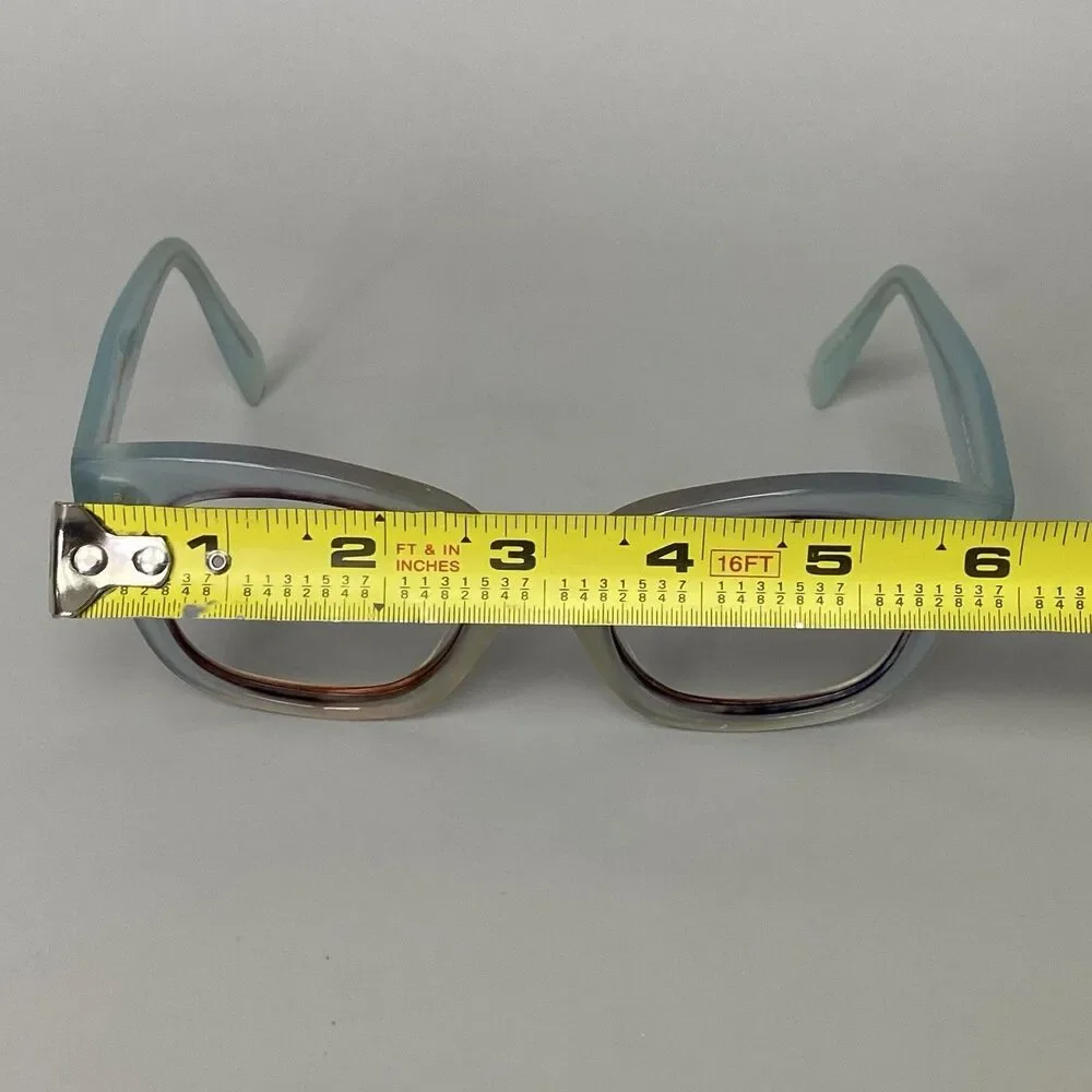 Celine CL40002U 84V Baby Blue Crystal Eyeglass Frame 54-22 145 Italy Translucent
